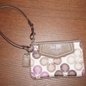 Coach Women's Brown and Purple Wallet-purses